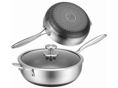 Сковорода WOK з кришкою 26см EB-13072 ТМ EDENBERG