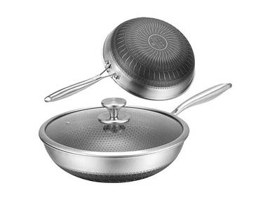 Сковорода WOK з кришкою 28см EB-13066 ТМ EDENBERG