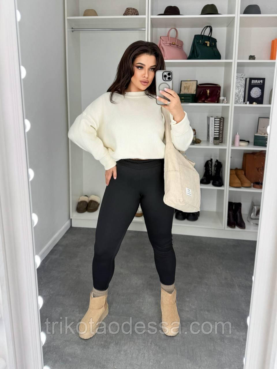 Лосіни жіночі утеплені 838.1дм р.50-60 New батал, фото 1