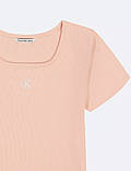 Дитяча футболка Calvin Klein у рубчик 1159842086 (Рожевий L), фото 2
