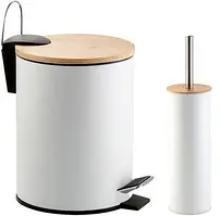Комплект для ванної кімнати WC FABRIKA BAMBOO відро + йоржик для унітаза