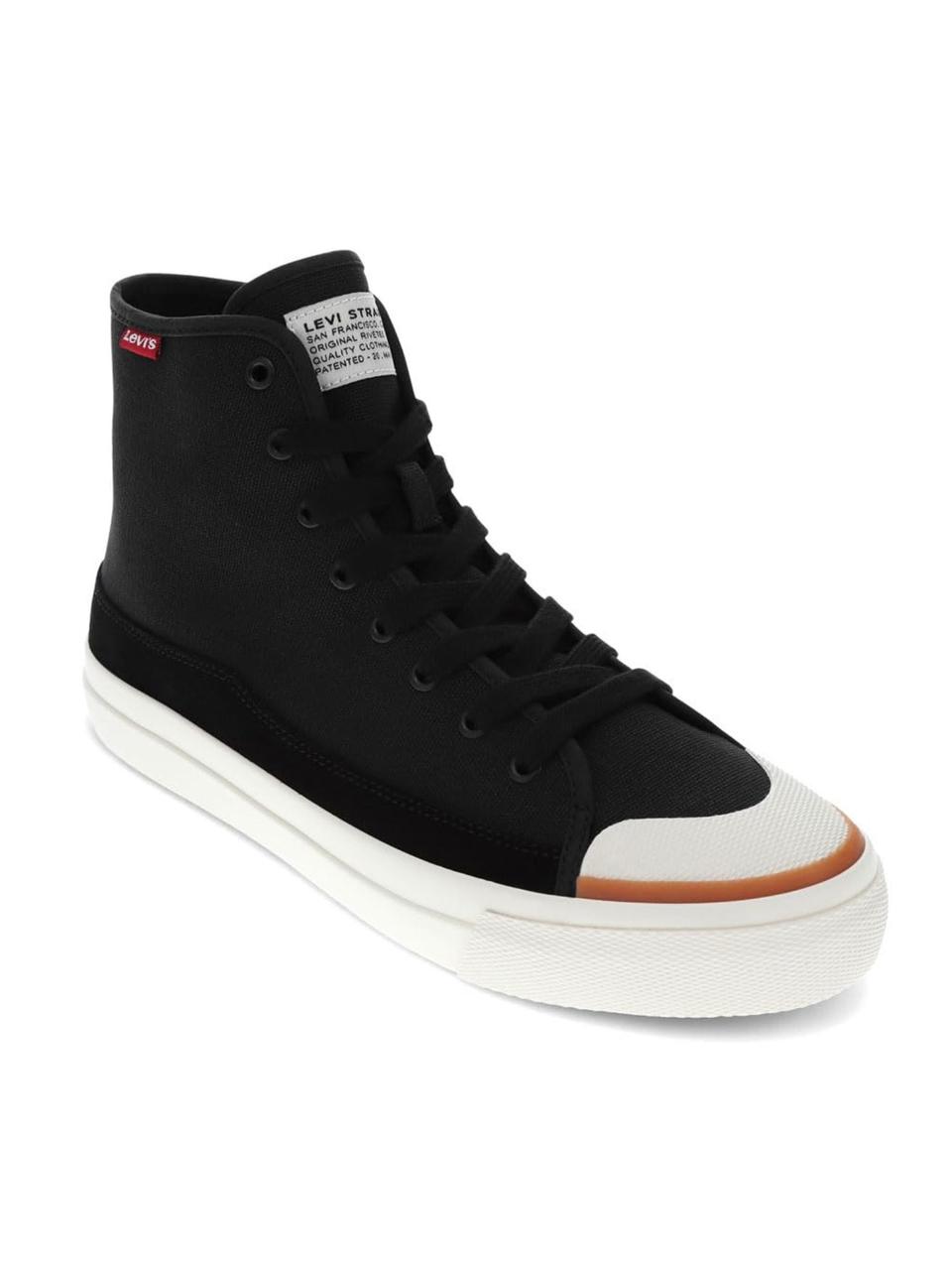 Чоловічі кеди Levi's високі 41 (8 US) 26,5 см Чорний 1159842197, фото 1