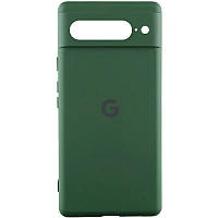 Чохол Silicone Cover Lakshmi Full Camera (AA) with logo для Google Pixel 7 Pro Зелений / Dark green