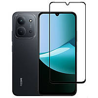 Захисне скло LUX для Xiaomi Redmi 15C повна проклейка чорний