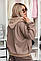 Жіноча Куртка Еко Шкіра На Байці 46-48,50-52,54-56,58-60(вф 620), фото 2