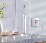 Електрична звукова зубна щітка з насадкою Philips Sonicare HX3651/13 біла з таймером і зарядкою USB, фото 2