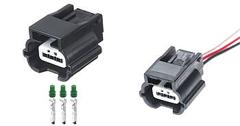 RP1021 Розʼєм Renault / Nissan 7283-8852-30 YAZAKI датчика паркування, серія 0,6 мм, 3-контактний