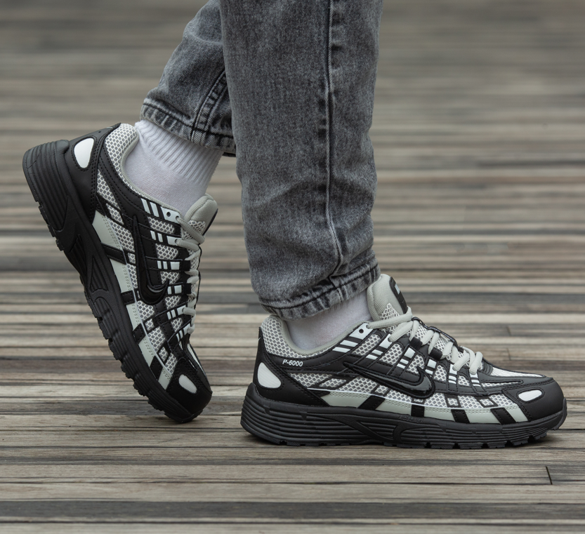 Чоловічі кросівки Nike P-6000 Black Grey чорно-сірі  Найк для спорту та на кожен день весна осінь, фото 1
