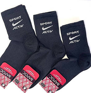 Шкарпетки підліткові спортивні Sport Activ чорні 21-23 р. (12 пар!) (Демісезонні) Варос