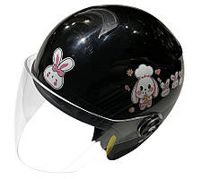 Шолом дитячий відкритий (чорний)