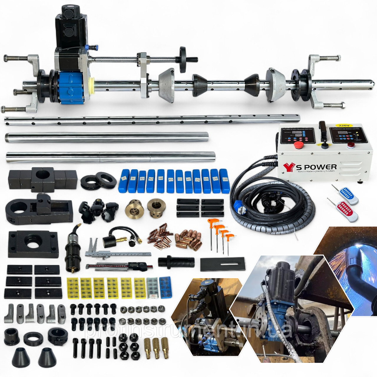 Мобільний розточний станок з наплавкою S Power DS50S (Ø40–300 мм, 3.1 кВт серводвигун), фото 1