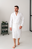 Мужской вафельный халат "Alba" COSY, белый