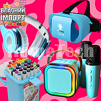 Музична колонка для дітей караоке система для дітей дитяча колонка з мікрофоном бездротова колонка з мікрофоном акустика