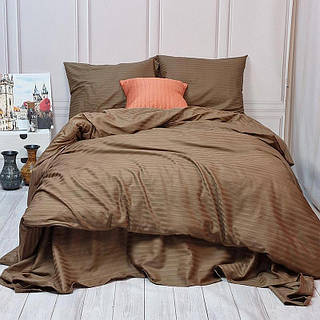 Постільна Білизна Cappuccino Elite Сатин Страйп Денвер