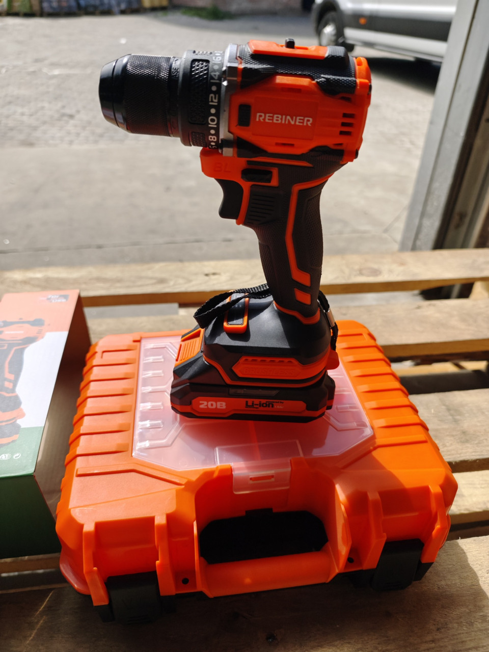 Шуруповерт акумуляторний Rebiner RAD-18BL\Li, фото 1