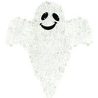 Підвісний декор із мішури на Хелловін "Привид", 38х35 см