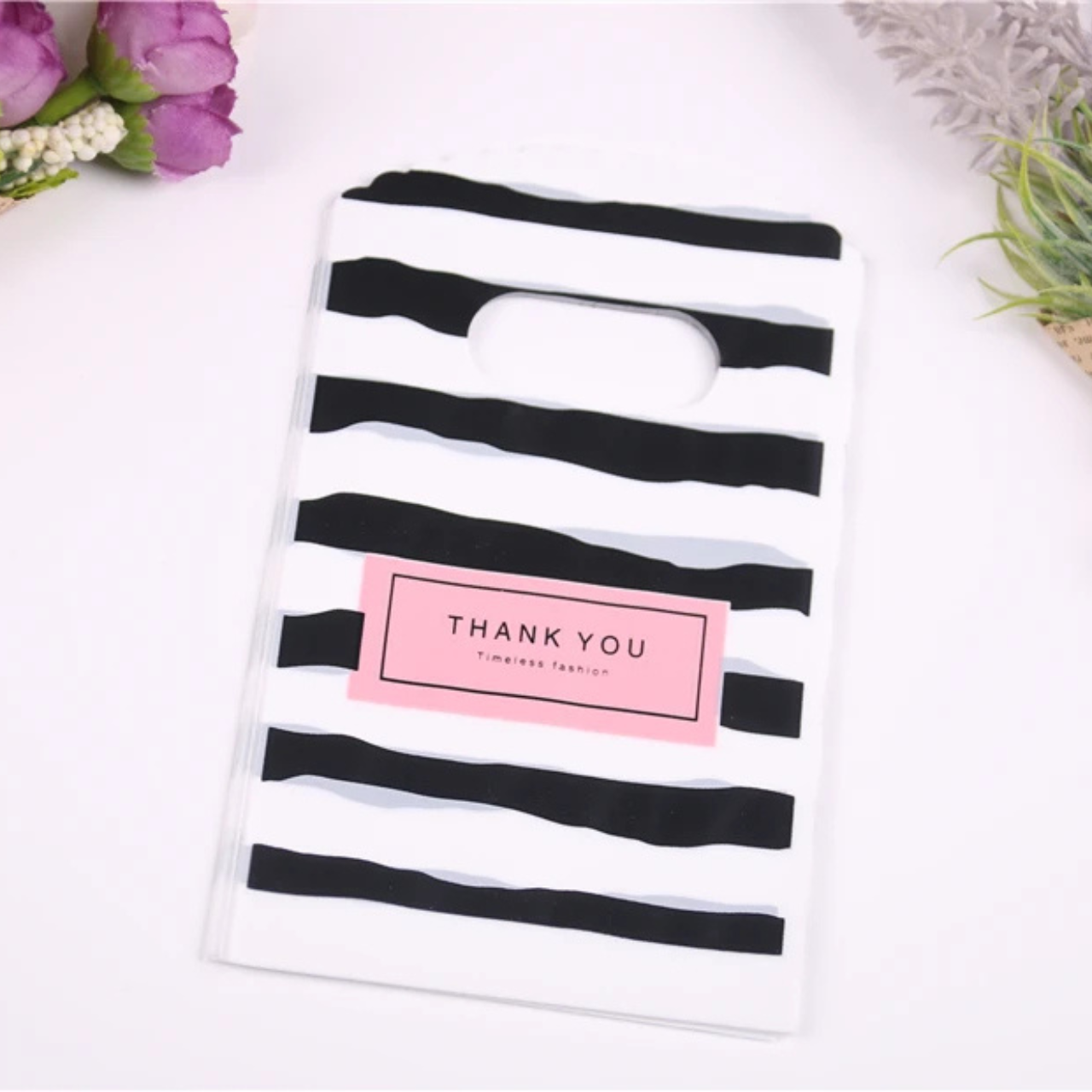 Пакет банан 7x15 см 50 шт пакети із прорубними ручками, пакети маленькі банан, фото 1