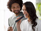 Електрична звукова зубна щітка з насадкою Philips Sonicare HX3671/14 чорна з таймером і USB зарядкою, фото 9