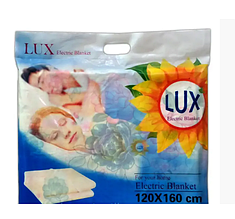 Простирадло з підігрівом LUX 140x160 двоспальне байкове, безпечне електричне простирадло Туреччина