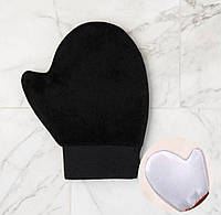 Рукавичка для нанесення автозасмаги. Чорна