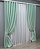 Уцінка! Комплект (2шт. 1,5х2,7м.) штор із колекції "Bruno", Туреччина. Колір фісташковий. Код 958ш 39-528, фото 3