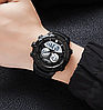 Годинник чоловічий наручний спортивний Skmei 2014 (Чорний з білим), фото 6