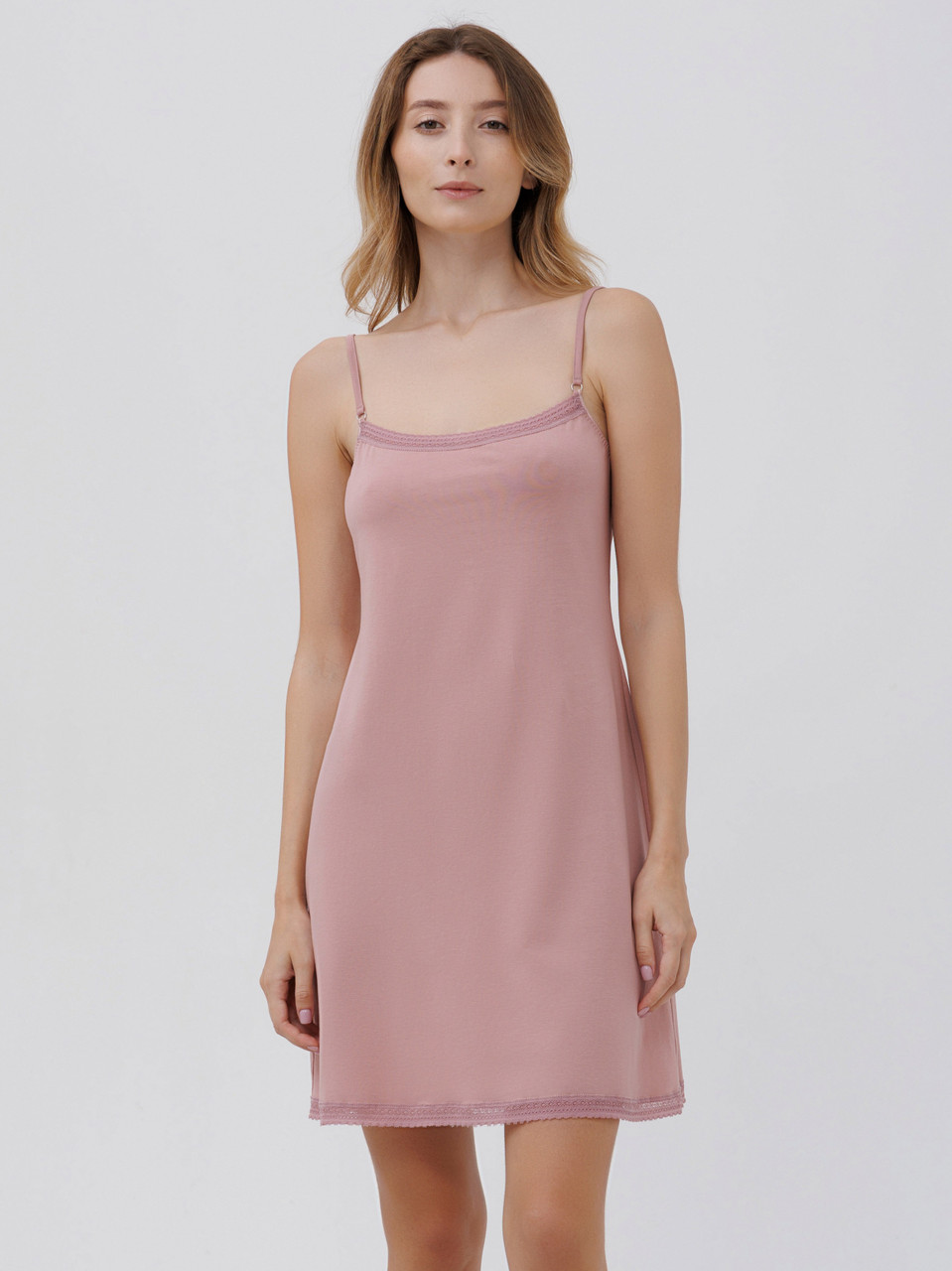 Жіноча нічна сорочка на бретелях Roksana 1766, фото 1