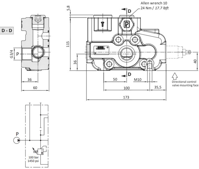 розміри передньої кришки AC(X‐100) розміри передньої кришки AC(X‐100)