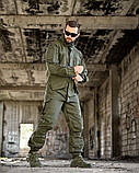 Демісезонний польовий костюм Горка ДСТУ олива ріп-стоп вафелька ПП7861 ТМ, фото 3