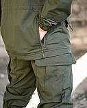 Демісезонний польовий костюм Горка ДСТУ олива ріп-стоп вафелька ПП7861 ТМ, фото 8