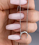 Срібний ланцюжок з підвіскою Лунниця, фото 3