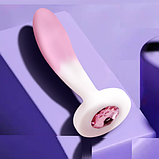 Силіконова анальна пробка з каменем 11 см, фалос-пробка для анального сексу стимулятор, Інтимні іграшки для ан, фото 8