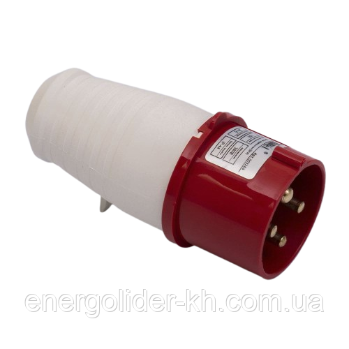 Вилка переносна 025 32А 380В 3Р+N+Е IP44, фото 1