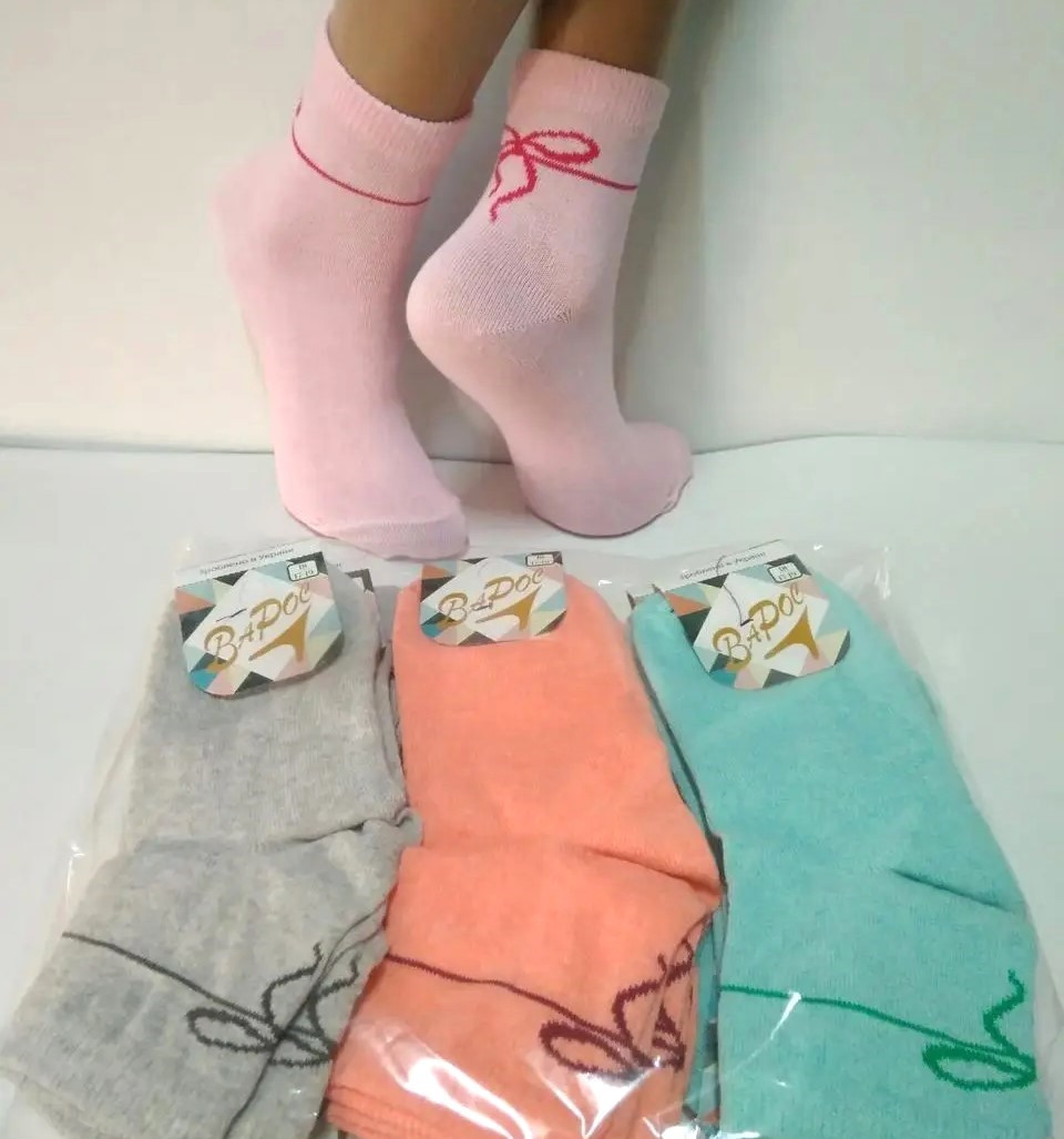 Шкарпетки дитячі стрейч "Бантік" 18 р. (Демісезонні) Варос, фото 1