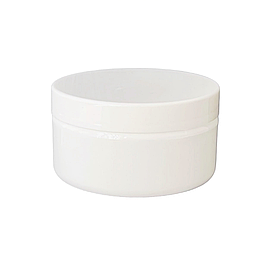 Біла матова банка 100 мл ПЕТ для косметичних засобів, порошків, кремів (банка+кришка)