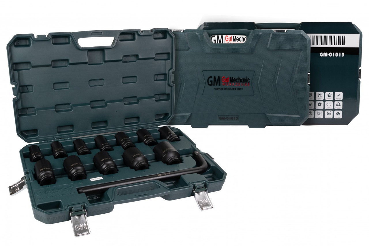 Набір головок торцевих ударних GUT MECHANIC 3/4” 13 шт. GM01013, фото 1