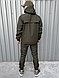 Костюм чоловічий хакі, комплект анорак-вітрівка з липучками + штани, військовий і тактичний одяг - фото 8 - id-p2745766728