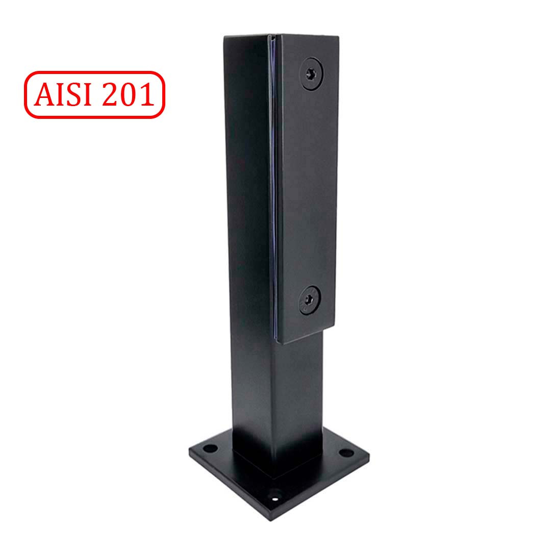 ODF-33-01-21-H250 Стійки для скла з притискною пластиною H250, чорні, фото 1