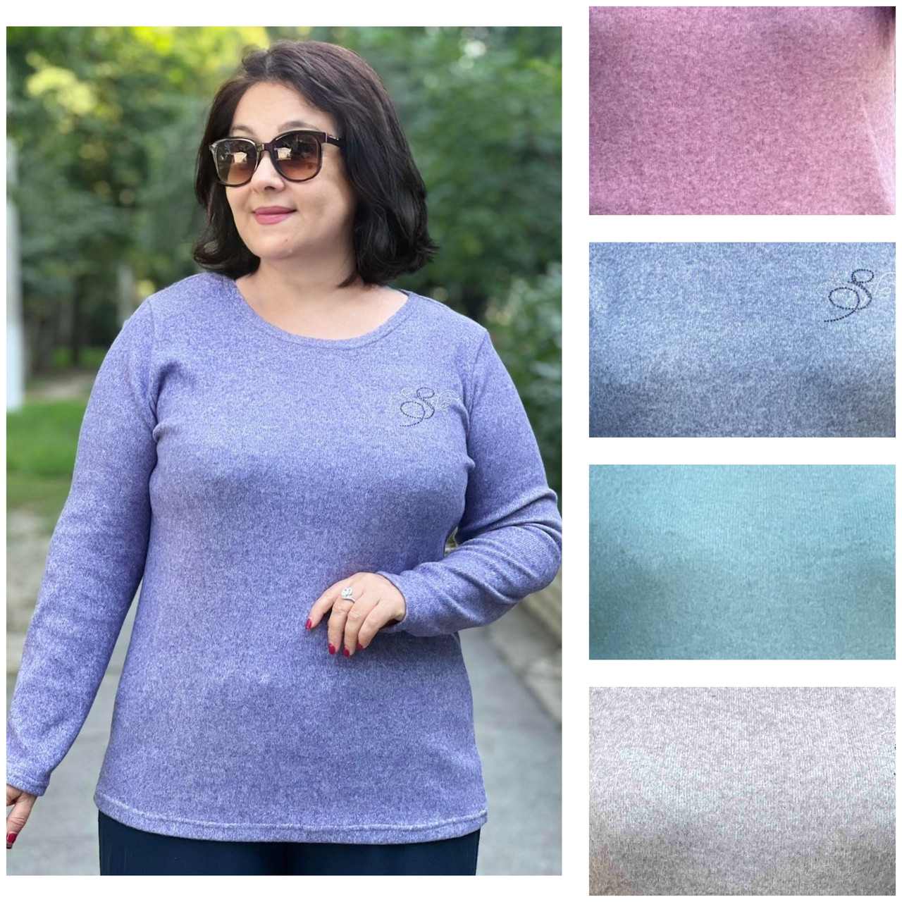 Жіноча туніка  трикотажна великого розміру ( з 50 по 64)