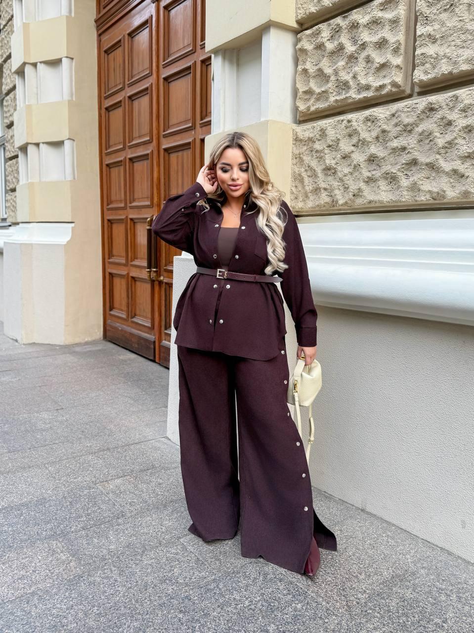 Жіночий костюм Вельвет 50-52,54-56,58-60,62-64 (вф 750), фото 1