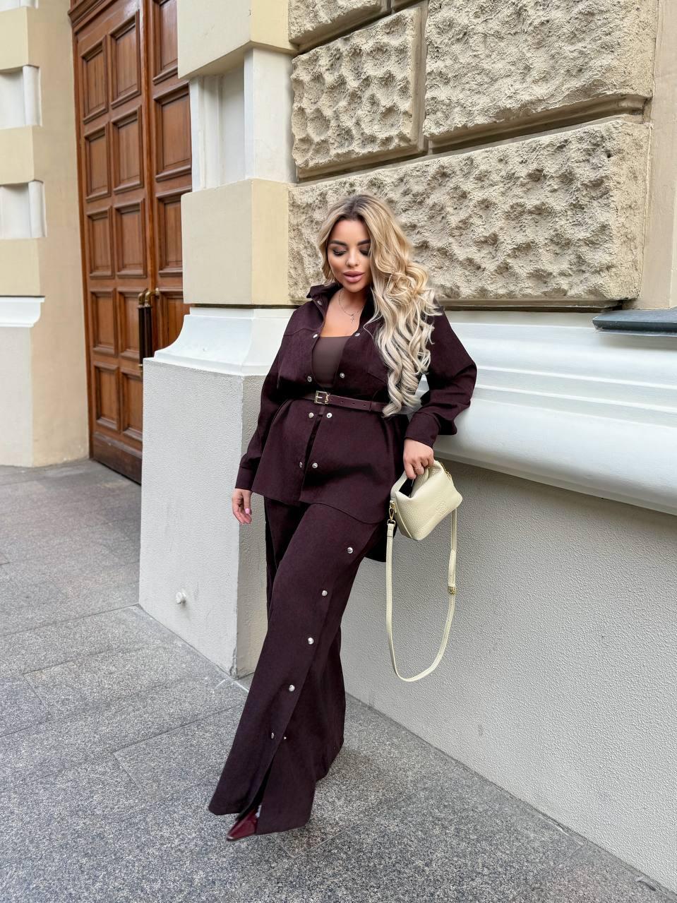 Жіночий костюм Вельвет 50-52,54-56,58-60,62-64 (вф 750), фото 1