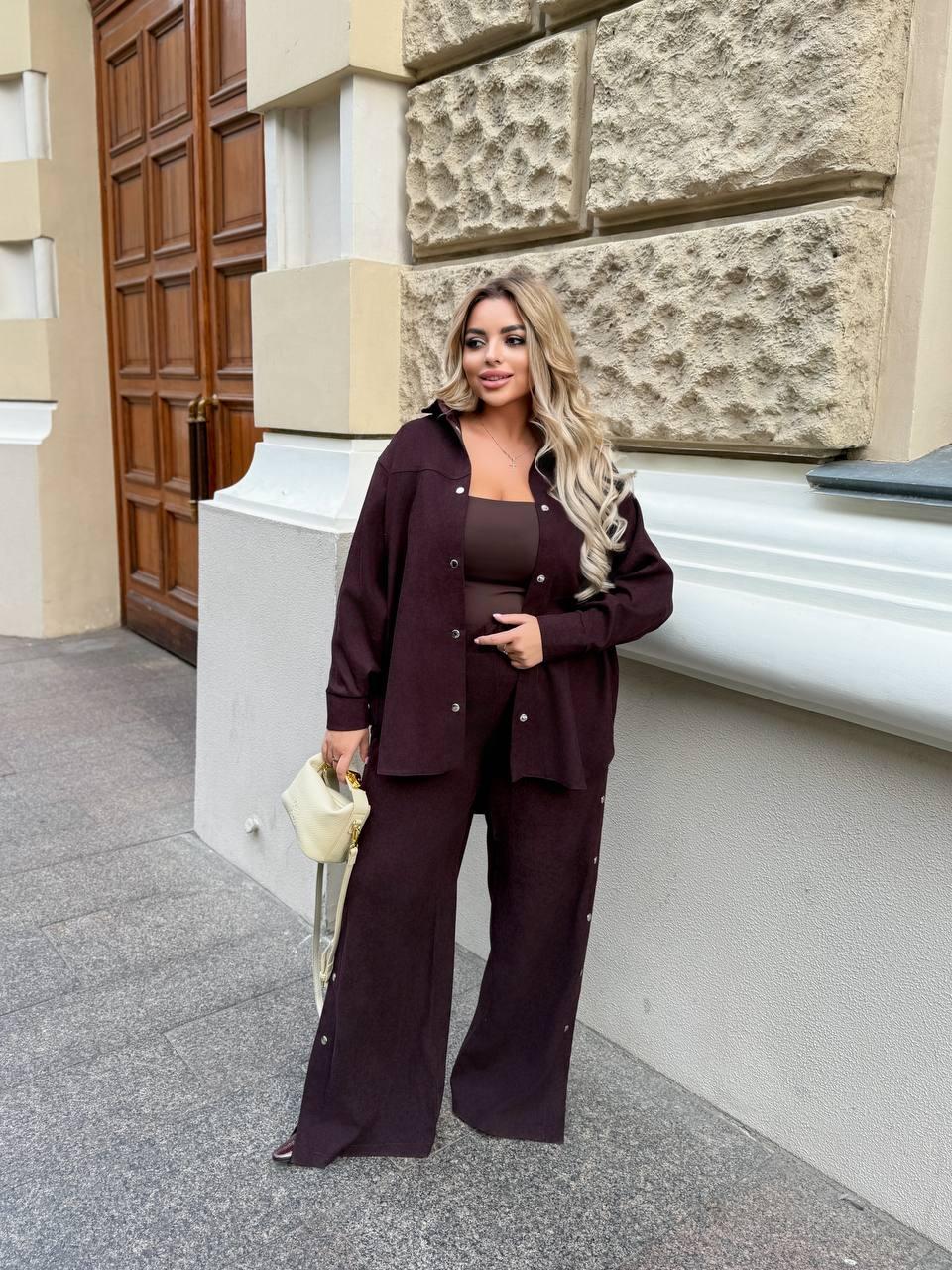 Жіночий костюм Вельвет 50-52,54-56,58-60,62-64 (вф 750), фото 1