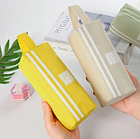 Пенал з 2 відділеннями, бежевий, фото 2