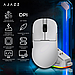 Ігрова миша бездротова Ajazz AJ159P MC White — 12000 DPI, легка 56 г, зарядна станція, фото 6