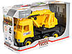 Іграшковий автокран на колесах 44 см жовтий Дитяча машинка будівельна спецтехніка для хлопчиків безпечний пластик, фото 6