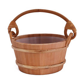 Відро для сауни з пластиковою вставкою 9 л кедр Sawo 300-HD