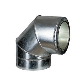 Коліно 90° Termo неірж/оцинк 120/180 мм