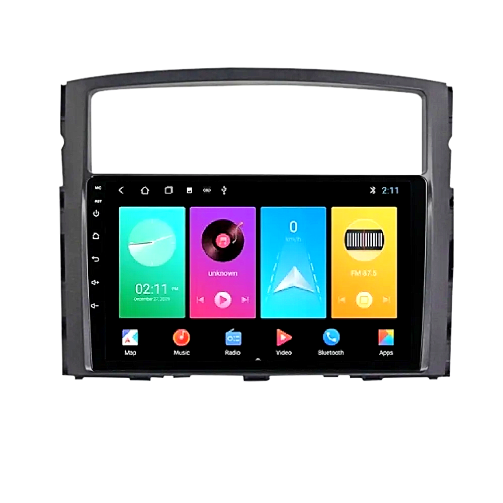 Штатна магнітола андроїд Mitsubishi Pajero 2006-18, Автомагнітола 2 дин 2/32, штатний головний пристрій містс, фото 1