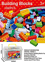 Конструктор "Building Blocks" у валізі / 1000 дет 23.5 x 16.5 x 14 см