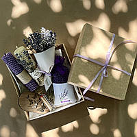 Подарунковий набір з лавандою і свічками "Мерехтіння".